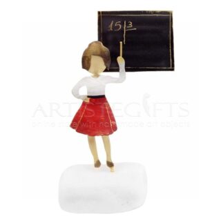Δασκάλα Με Κόκκινη Φούστα Σε Πίνακα